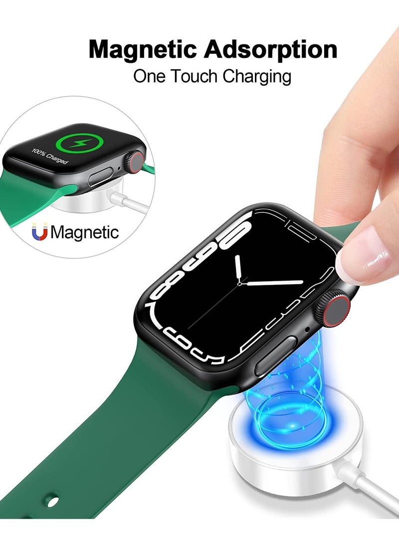 ELTRAZONE 𝟐𝟎𝟐𝟐 𝐔𝐩𝐠𝐫𝐚𝐝𝐞𝐝 for Apple Watch Charger Magnetic Fast Charging Cable [Portable] Magnetic Wireless Charging Compatible with Apple Watch Series Ultra/8/7/6/SE/SE2/5/4/3/2/1-[3.3ft/1M] White - Image 4