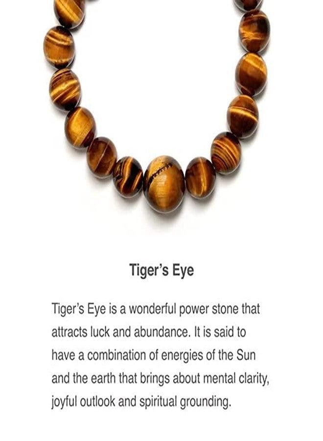 Divinity Healing Crystals Tiger Eye Beads Stretchable Bracelet. Best AAA Quality Gemstone Beads. Already Activated, Energized & Ready to wear for Best Results - Unisex Bracelet - Image 4
