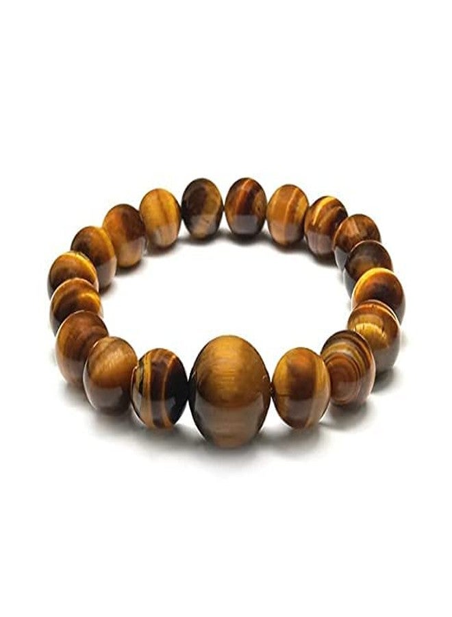 Divinity Healing Crystals Tiger Eye Beads Stretchable Bracelet. Best AAA Quality Gemstone Beads. Already Activated, Energized & Ready to wear for Best Results - Unisex Bracelet - Image 1