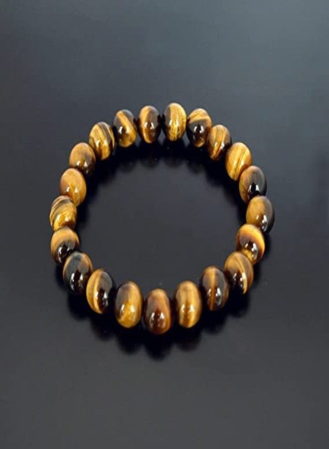 Divinity Healing Crystals Tiger Eye Beads Stretchable Bracelet. Best AAA Quality Gemstone Beads. Already Activated, Energized & Ready to wear for Best Results - Unisex Bracelet - Image 3