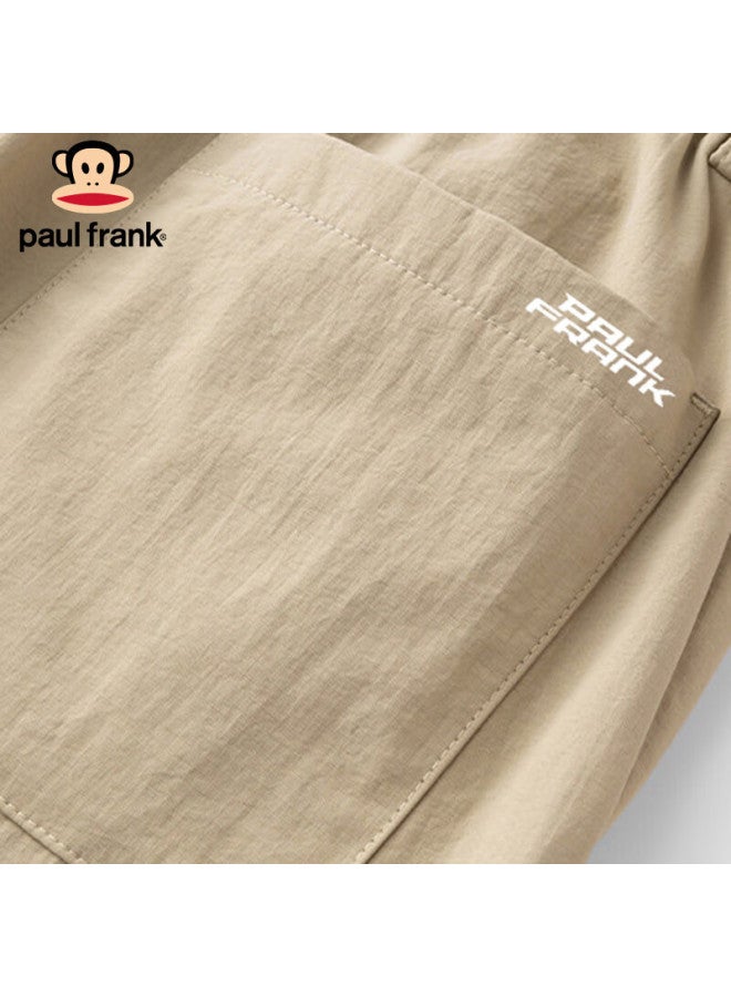 Paul Frank Men's Winter Trendy Loose Casual Pants Straight Leg Cargo Pants Khaki 3XL - Image 4