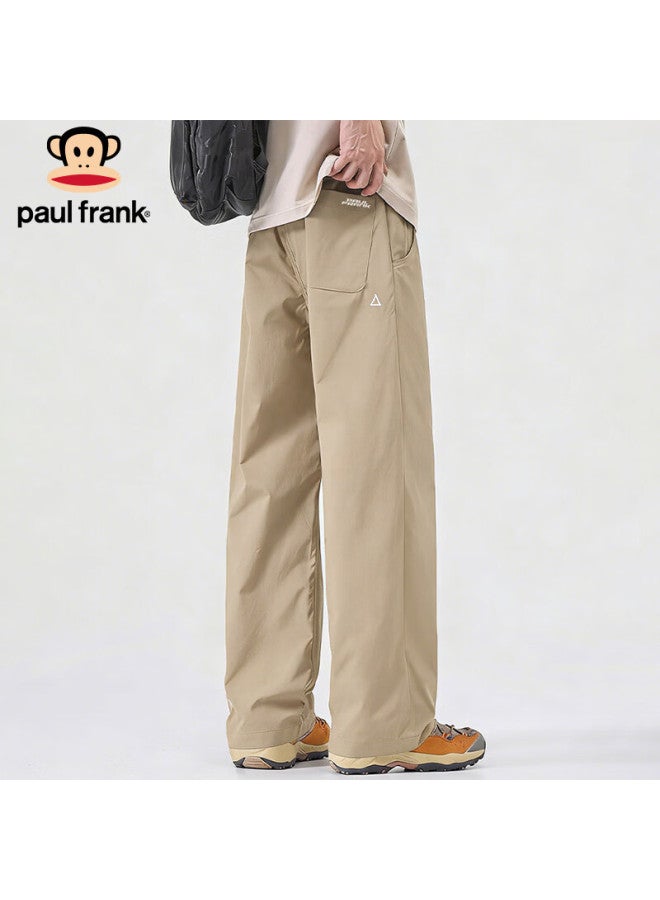 Paul Frank Men's Winter Trendy Loose Casual Pants Straight Leg Cargo Pants Khaki 3XL - Image 1