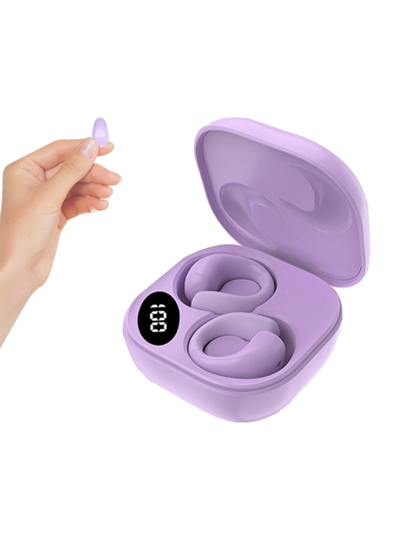 Bone Conduction Wireless Bluetooth Earbuds, Open Ear Design with Clip-On Mic for Safe Listening - Image 1