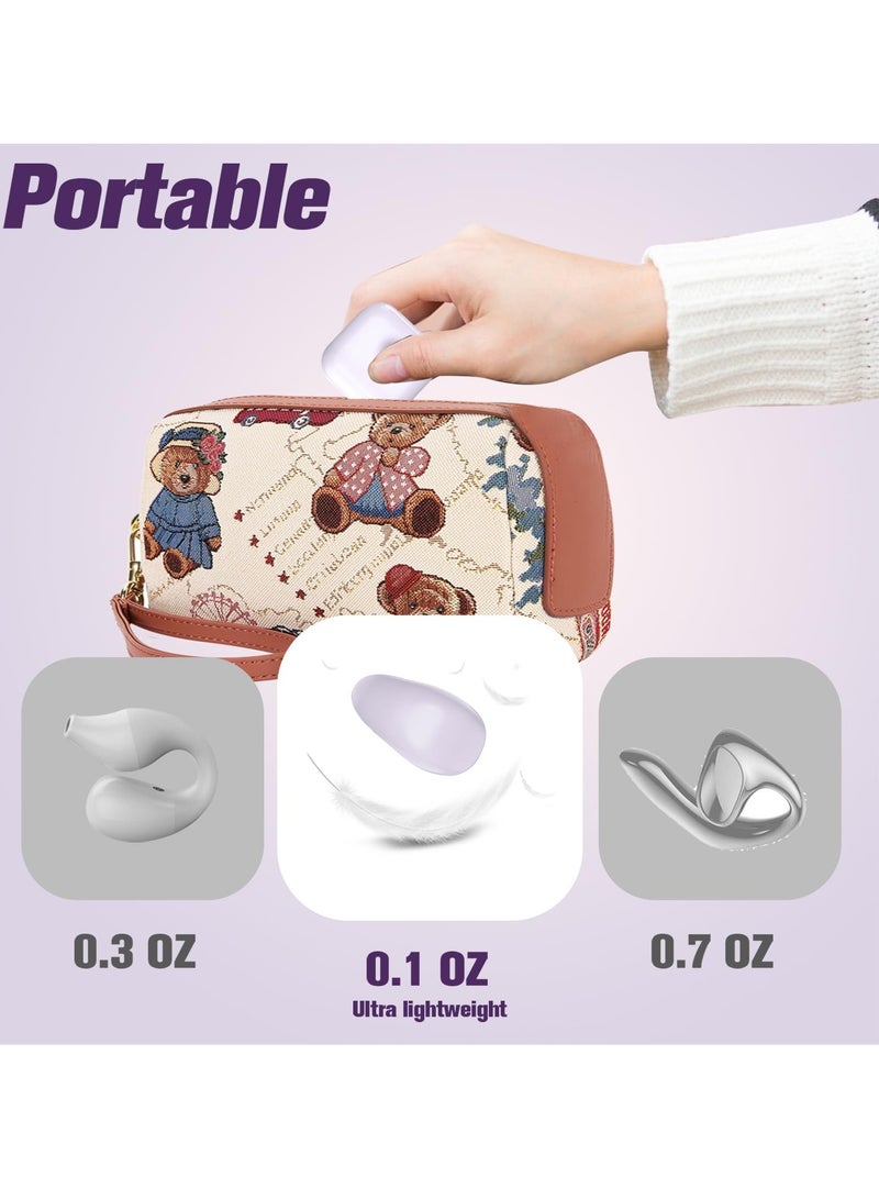 Bone Conduction Wireless Bluetooth Earbuds, Open Ear Design with Clip-On Mic for Safe Listening - Image 5