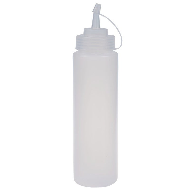 Godskitchen 16 Ounce (1Pcs) - Clear Plastic Squeeze Squirt Condiment Bottle with Twist On Cap Lid - Image 1