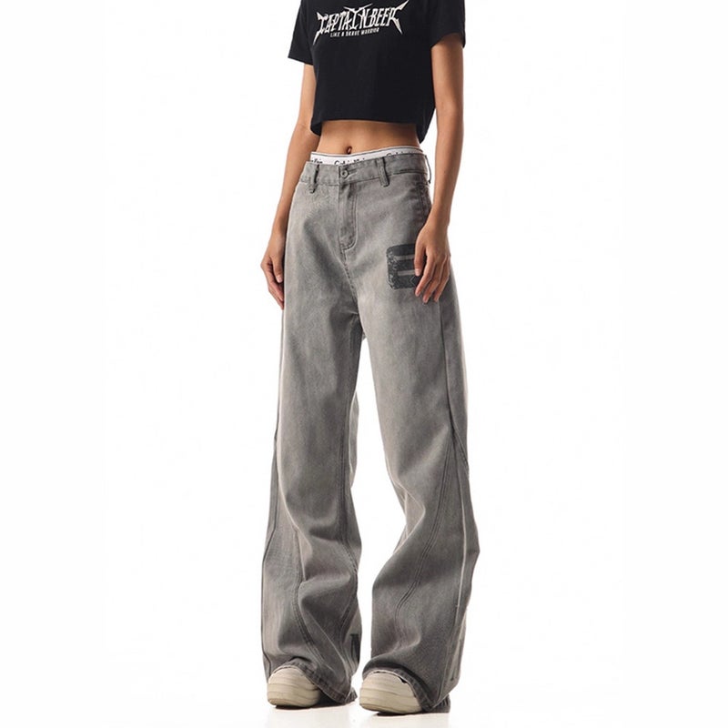 Unisex Classic Denim Jeans Loose Fit Daily Outdoor Wear - Image 4