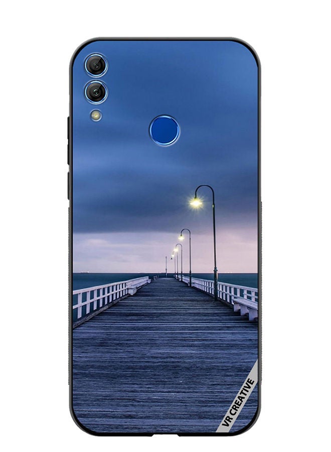 Protective Case Cover For Honor 10 Lite Pathway To Sea Design Multicolour