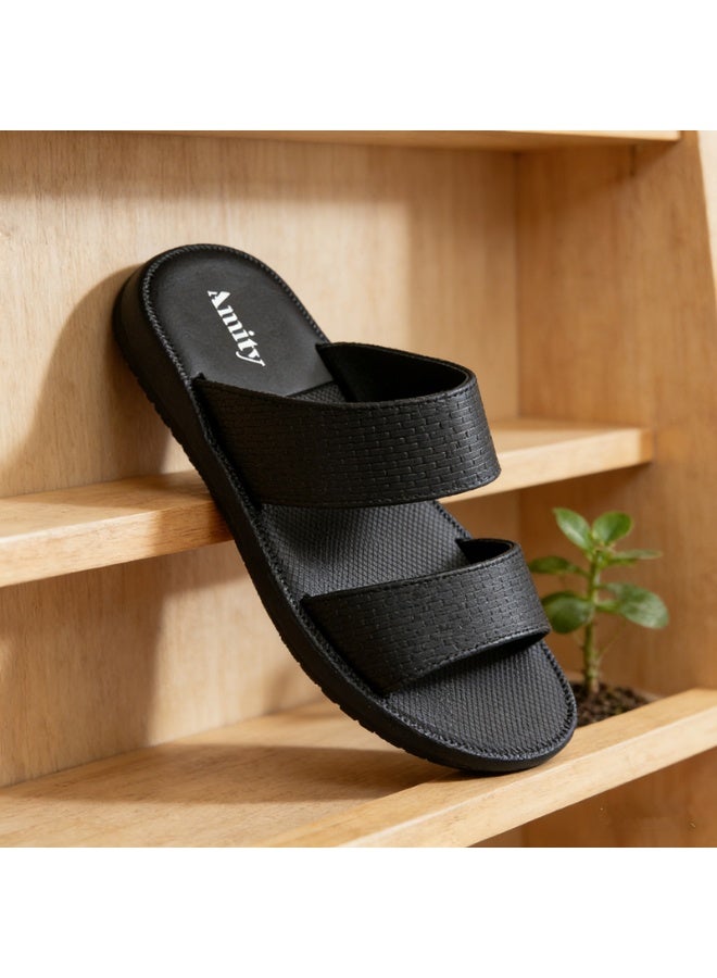 Men's Open Toe Outdoor Slides, Lightweight Breathable Non Slip Durable Summer Casual Slippers, Indoor Beach Pool Camping Daily Walking Shoes - Image 4