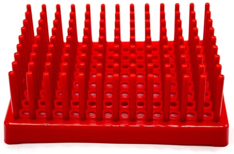 AANIJ AANIJ Polylab Test Tube Peg Rack Drying Rack Holds 96 Places for 13mm Test Tubes Pack of 1 - Image 2