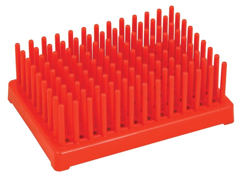 AANIJ AANIJ Polylab Test Tube Peg Rack Drying Rack Holds 96 Places for 13mm Test Tubes Pack of 1 - Image 1