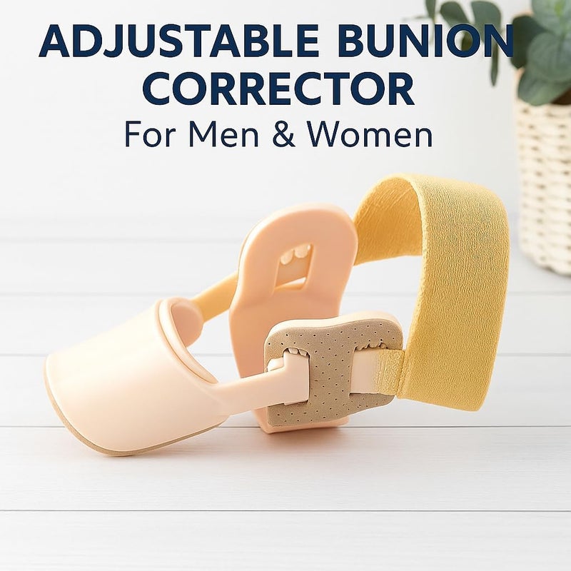 Fitto Bunion Corrector, Adjustable, For Men & Women, Big Toe Straightener, 2 Pcs - Image 3