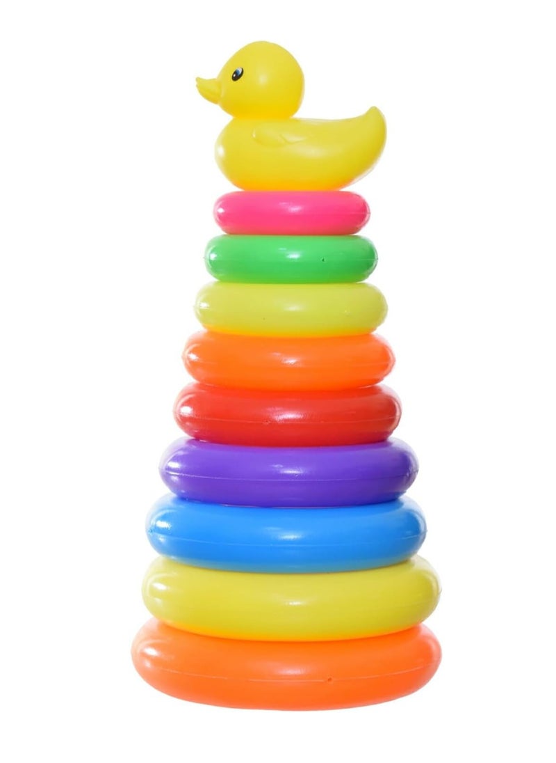 GT Toys 5833 9 Piece Spiral Ring Set and Duck Model, Plastic for Unisex Adults  - Image 1