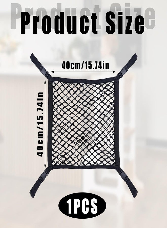 hinbkenla Toddler Tower Safety Net Toddler Safety Net for Enhanced Safety and Convenience,Double-Layer Design with Storage Enhanced Safety for Kids Kitchen Play & Activities - Image 2