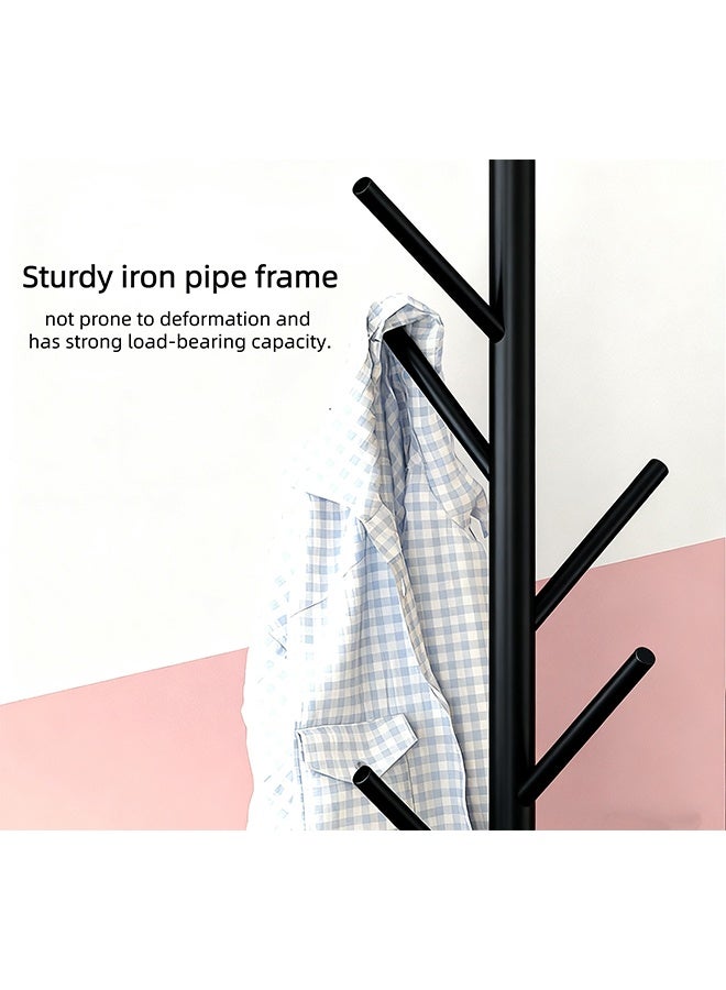 Coat Rack, Clothes Hanger, Clothes Tree, Hatstand, Hallstand, Marble Base And Iron Craft Tree-Shaped Hooks, Independent And Sturdy Clothes Hanger, An Independent Clothes Hanger For Hanging Hats, Coats, Clothes And Scarves - Image 2