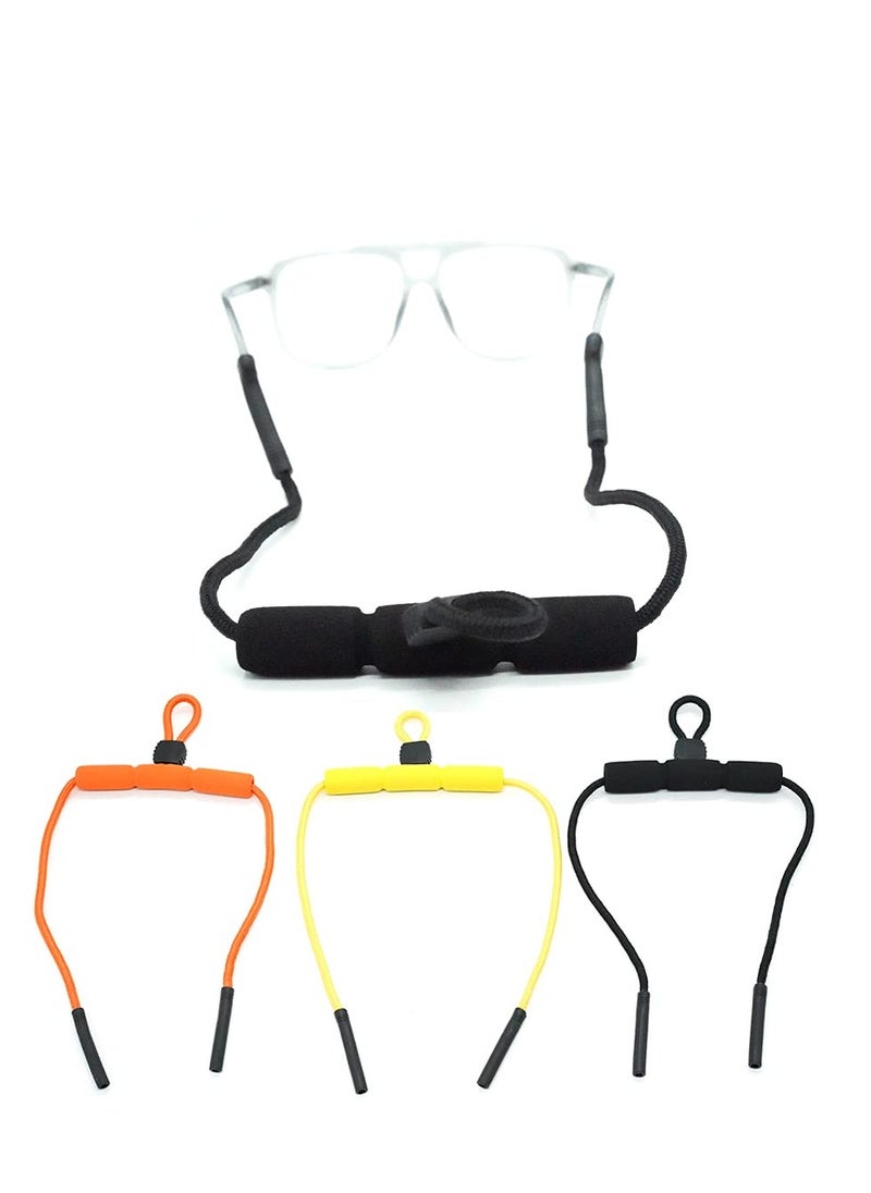 SYOSI - Floating Sunglass Straps Eyeglass Chain Eyewear Retainer Foam Eyeglass Holder Strap Sports Glasses Sunglass Keepers Cord Lanyard Durable Secure Soft for Men Women Water Sports Outdoor Adventures 3PCS - Image 1