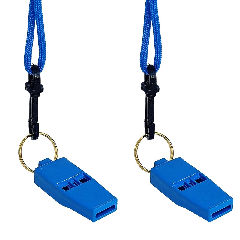 Ritecare RightCare Windy 636 Sports and Training Pea Less Whistles- Used by Professionals (Pack of 2)- Blue - Image 1