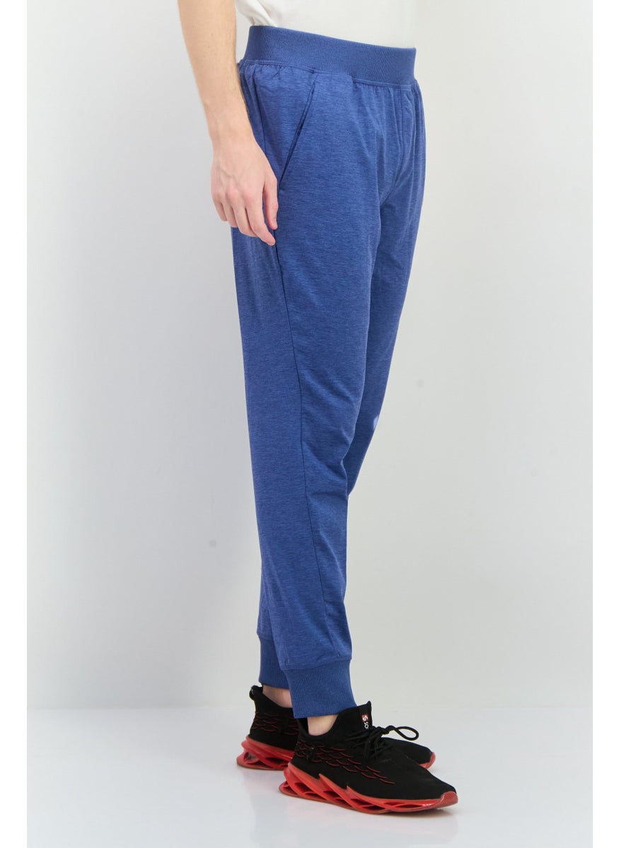 Gaiam - Men Regular Fit Heather Serenity Flow Jogger Pants, Blue - Image 1