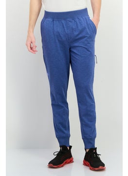 Gaiam Men Regular Fit Heather Serenity Flow Jogger Pants, Blue  - Image 1
