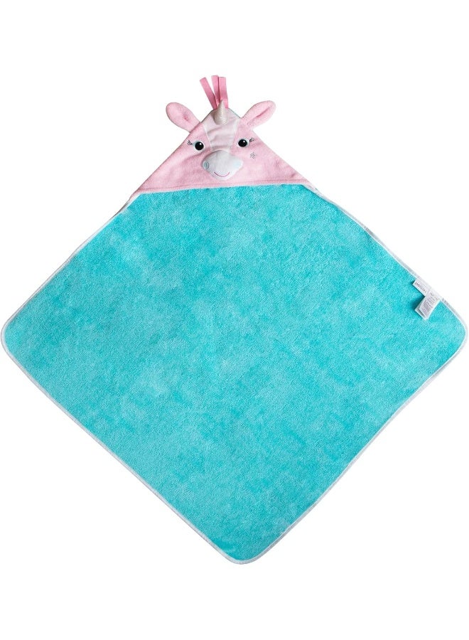 Zoocchini Hooded Baby Towel - Ellie Unicorn - 100% Cotton - Image 3