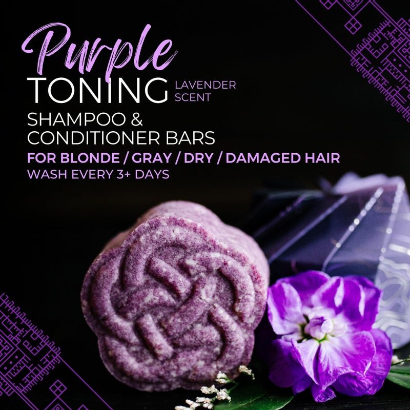 Viori Purple Shampoo Bar - Handcrafted with Longsheng Rice Water & Natural Ingredients - All Natural Shampoo Bar - Neutralizes Brassy Tones In Blonde Hair - Image 2