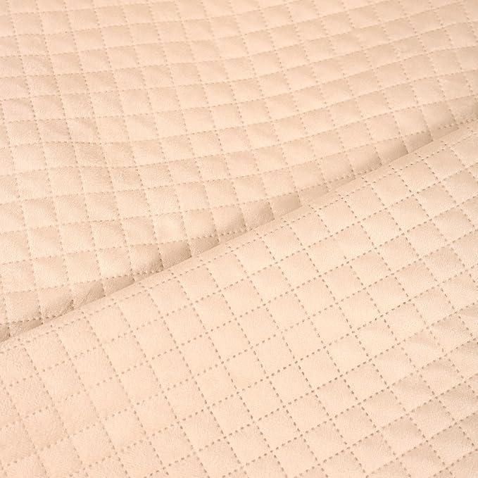 STITCHNEST 1 Seater Quilted Velvet Sofa Cover with Tassels | Elegant Beige Sofa Protector for Living Room | Soft, Washable | Perfect for Enhancing Living Room Interiors - Image 4