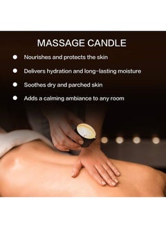 Massage Candle - 6.5Oz Aromatherapy Scented Candle Moisturizing Luxurious Intimacy Relaxing Essential Oil Body Massage Candle for Home Spa - Bergamot