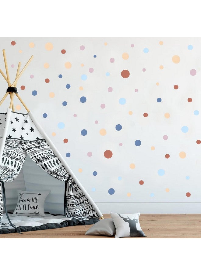 BOOMPA 10 Sheets Polka Dot Wall Decals For Kids Bedroom - Baby Room Dot Wall Stickers - Colorful Dot Wall Decals For Nursery - Boho Rainbow Wall Decals For Playroom - Removable Dot Wall Stickers For - Image 1