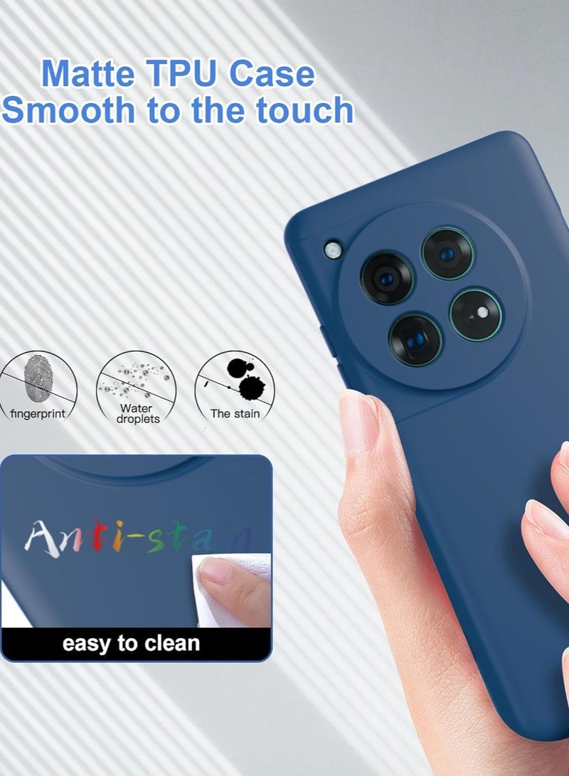 BORTONY OnePlus 12 5G Case Cover Soft Silicone TPU Lightweight Shock Protective Cover with Camera Protection Designed for OnePlus 12 5G - Image 3