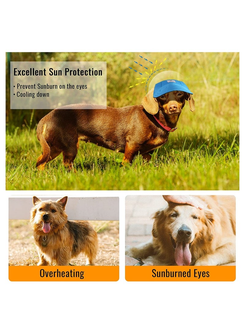 KASTWAVE Dog Baseball Cap, Dog Hat Dog Sun Hat Dog Trucker Hat for Small Medium Large Dogs with Ear Holes Adjustable Drawstring Breathable Waterproof Design UV Protection Outdoor All Season (Small, Black) - Image 3