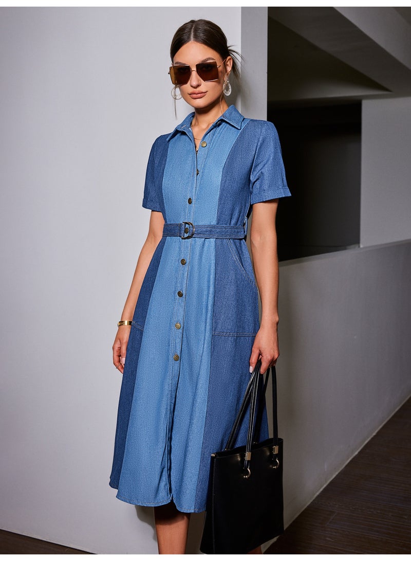 سيمبلي فستان أنيق للنساء الصيفي مزيج خفيف ومريح من القطن المثالي للمنزهات - Image 2