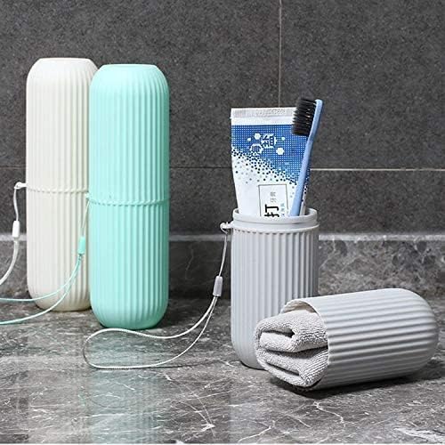 iSTAR 1 Pcs Travel Soap Case 1 Pcs Toothbrush Case Waterproof Travel Soap Dish Shower with Convenient Handle Leakproof Travel Soap Case Holder for Bathroom Camp - Image 3
