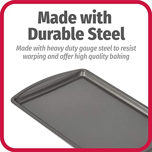 GoodCook Everyday Non-Stick Carbon Steel 9” x 13” Baking Sheet – Carbon Steel Cooking Pans, Bakeware Cookie Sheet for Baking, Oven Pan for Baked Goods & Sheet Pan Dinners - Image 5
