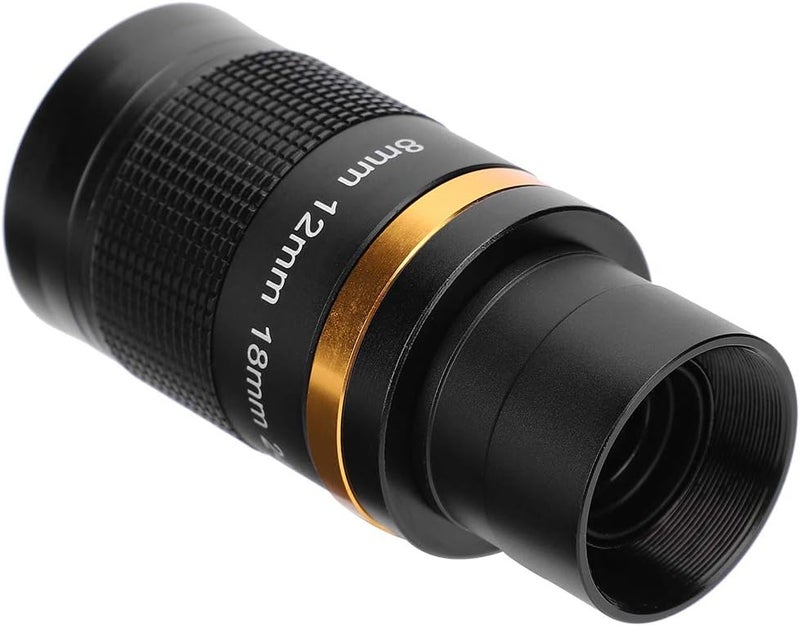 8-24mm Continuous Zoom Eyepiece for Astronomical Telescope, 1.25 Inch Black Zoom Eyepiece with Wide Field of View, Aluminum Alloy and Optical Glass Eyepiece for Moon Planets - Image 1