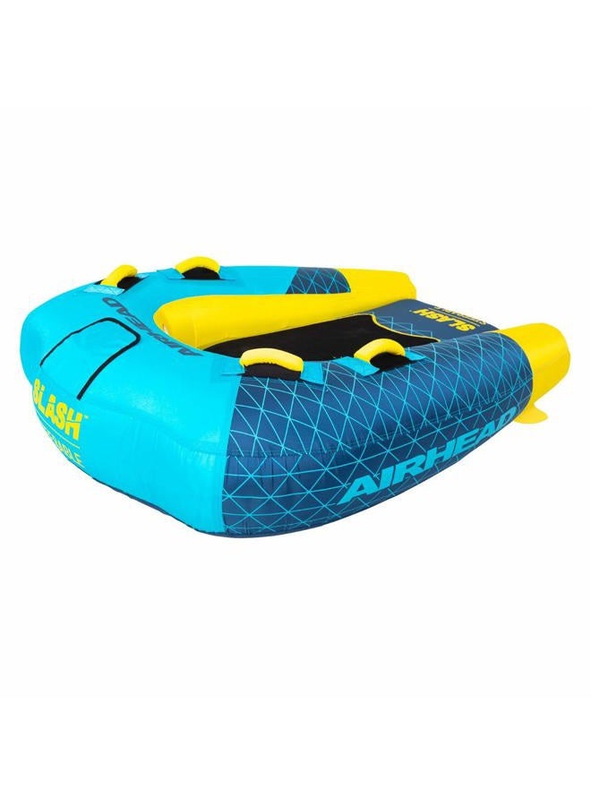 Airhead Slash II | 1-2 Rider Towable Tube for Boating, Multi (AHSL-32), 2 Rider - Image 1