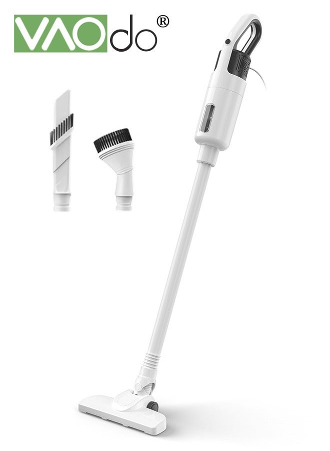 VAOdo Wired Vacuum Lightweight Cleaner  2-Speed Power Suction  3-in-1 Handheld  for Hardwood Floor  Carpet & Pet Hair White - Image 1