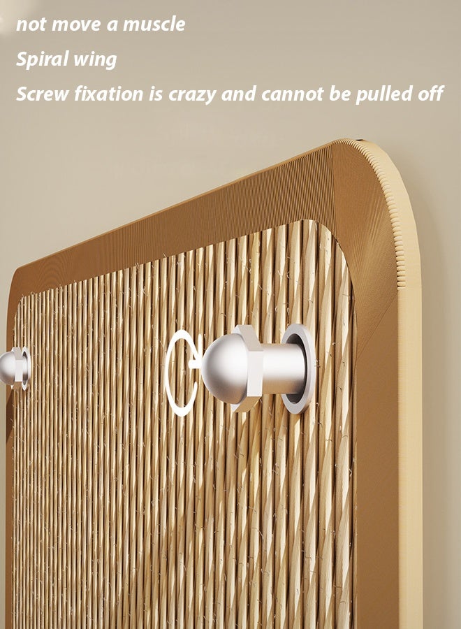 Generic Pet Cat Scratcher Board Durable Cat Scratching Pad, Wall Cat Scratcher Mat - Sisal Cat Scratching Pad for Indoor Cats Kitten，Equipped with an open hole traceless adhesive cat scratch pad, Cat Scratching Pad & Lounge, Cat Grinding Claw,60*40cmReinstallable Furniture Protector  - Image 5