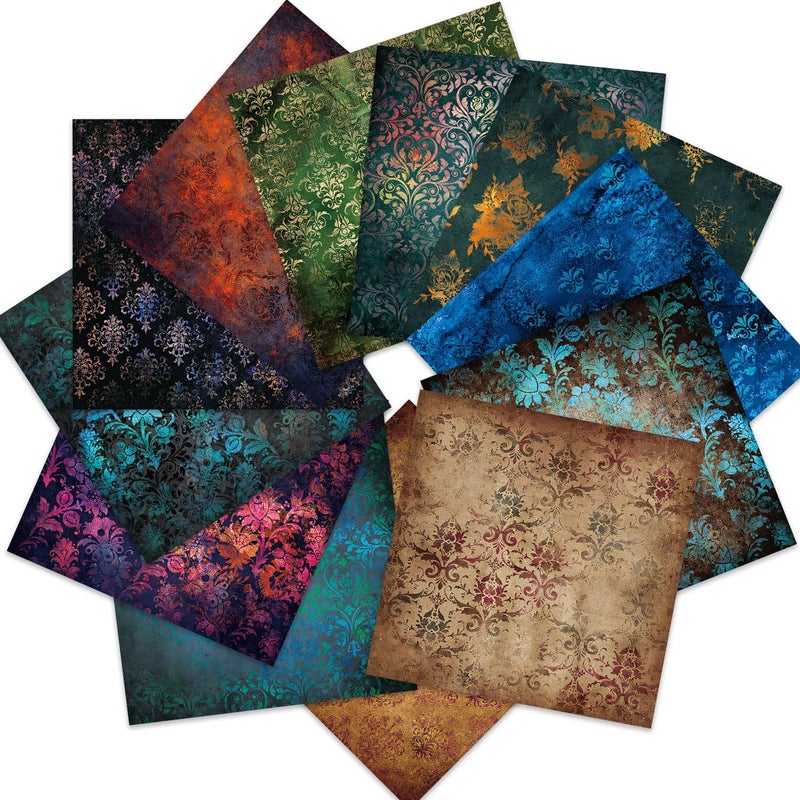 iKammo Aesthetic Scrapbook Paper Vingtage Pattern Paper Pad 1212 24 Sheets DoubleSided Vintage Decorative Craft Papers Retro Aeshetic CardStock Papers for DIY Junk Journal Craft - Image 3