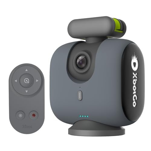 XbotGo Chameleon AI Auto Sports Action Camera - 4K 60FPS Soccer Camera and Basketball Tracking Camera for Team Sports, Live Streaming, No Subscription, Works with iOS & Android (Lava Graphite) - Image 1