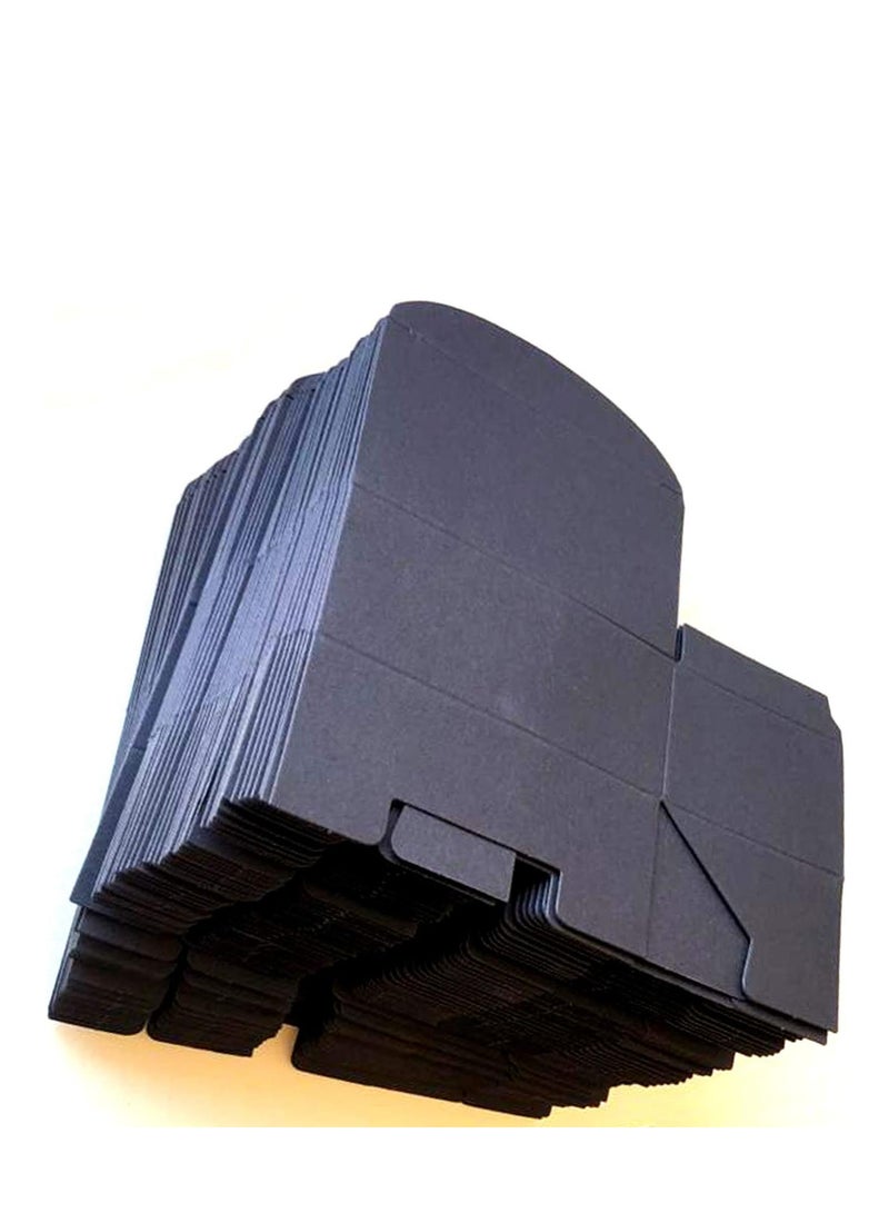 Premify 60Pcs Black Empty Gift Boxes (9.2 X 4 X 5.6cm), Rectangle Shape Small Kraft Paper Gifts/Storage/Jewelry/Soap Box, Disposable Material, Organizing/Packing/Wrapping Your Presents, GIFT BOX  - Image 3