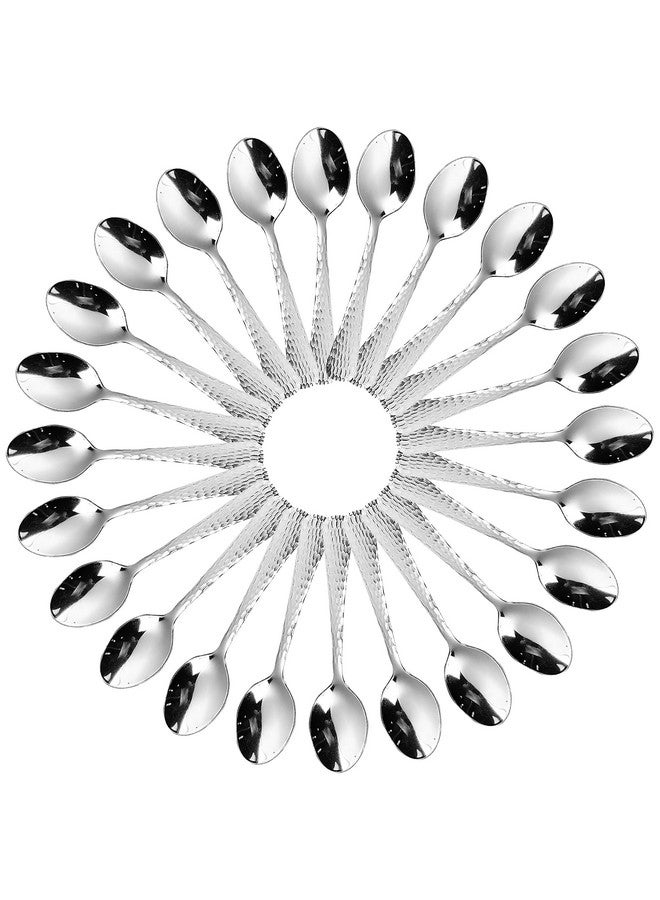 AXIOM Stainless Steel Spoons Set of 24 Small Spoons. Tiny Spoons for Coffee, Tea, Sugar, & Spices. Mini Spoons for Kids - Image 1