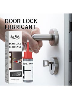 JUE-FISH Door Lock Lubricant Spray ，Door Hinge Grease，Lock Grease Liquid Graphite，Long-Lasting Lubricating Oil for Locks，Hinges & Sliding Doors（60ml）  - Image 2