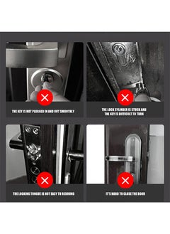JUE-FISH Door Lock Lubricant Spray ，Door Hinge Grease，Lock Grease Liquid Graphite，Long-Lasting Lubricating Oil for Locks，Hinges & Sliding Doors（60ml）  - Image 5