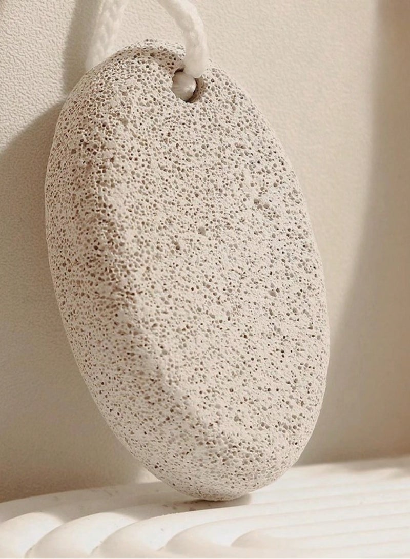 شي إن حجر قدم طبيعي – 2 قطعة أداة للعناية بالقدم لإزالة الجلد الميت والتشققات وتقشير الكعبين والمرفقين واليدين - Image 2