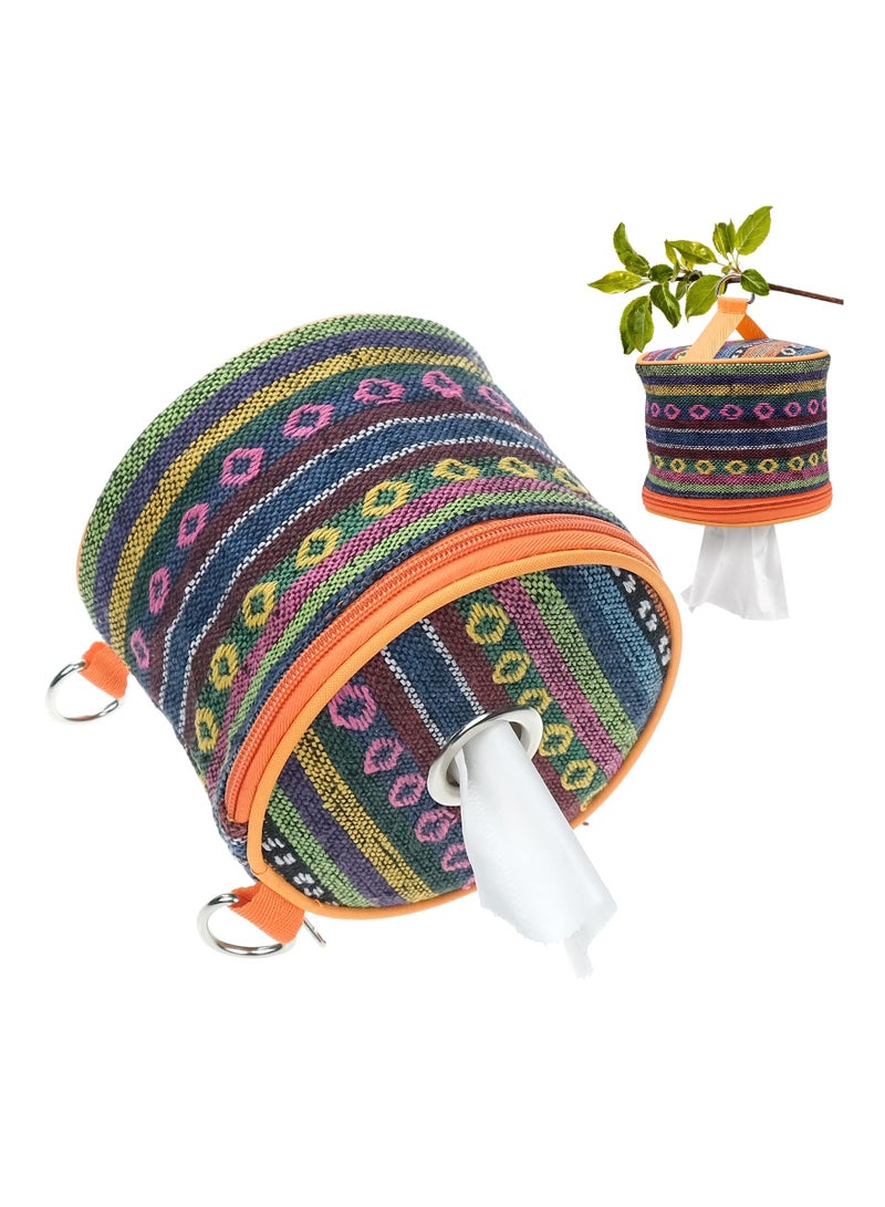 Zikra Camping Toilet Paper Holder Outdoor Roll Paper Storage Case Roll Case Paper Holder Toilet Roll Dispenser Holder Storage Bag With Hook For Camping Tent Camping Tent Outdoor Camping Hiking - Image 1