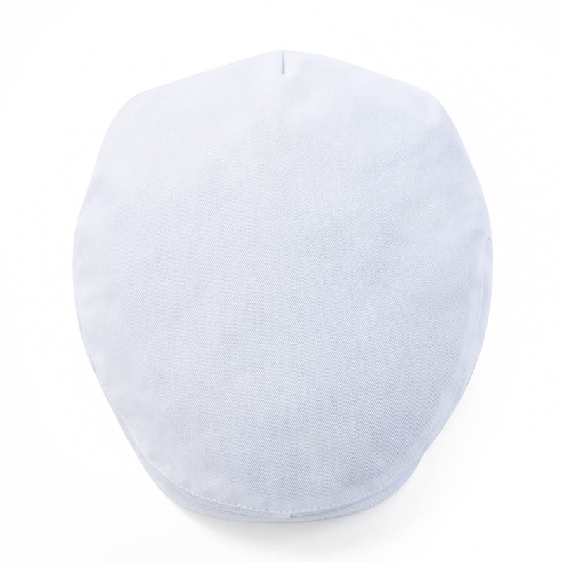 STARANCE Men's Cotton Ivy Gatsby Newsboy Hat Summer Driving Scally Cap Thin (White, 7 3/4) - Image 5