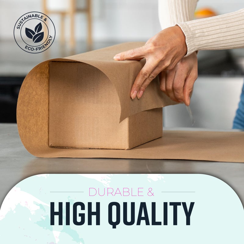 Bryco Goods 36" x 2,400" (200') Brown Kraft Paper Roll - Made in USA - Craft Paper for Banner Bulletin Board Art Table Covering Gift Wrapping Bouquet Packing Parcel (Brown, 36" x 200') - Image 5