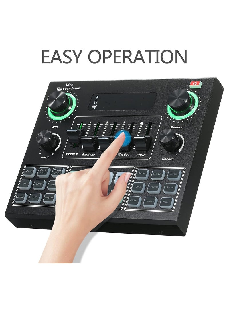 مازج صوت V9 للأصوات المباشرة I6970-A أسود - Image 4