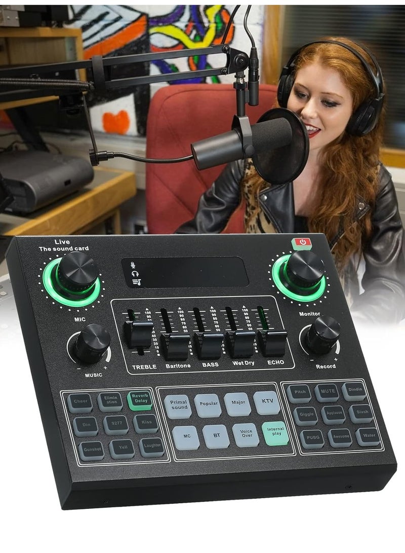 مازج صوت V9 للأصوات المباشرة I6970-A أسود - Image 2