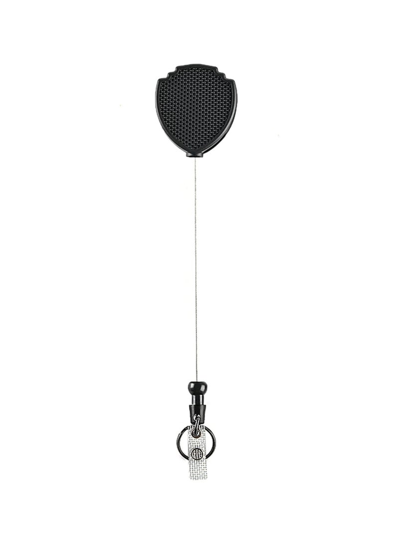 GGOOT Retractable Keychain Heavy Duty ID-Card Badge Holder Extendable Students Nurse Badge Clip with Carabiner Clip Keyring Retractable Keychain Heavy Duty Metal String for Women with Clip Hook telescoping - Image 4