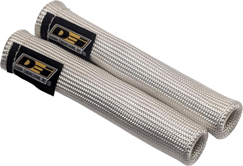 Design Engineering Protect-A-Boots Spark Plug Boot Protector Sleeves, 6" - Silver (Pack of 2) - Image 1